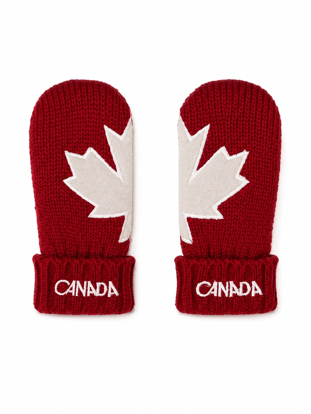 Adult S/M Hudson’s Bay Team Canada Olympic Red Maple Leaf Mittens Limited Editio